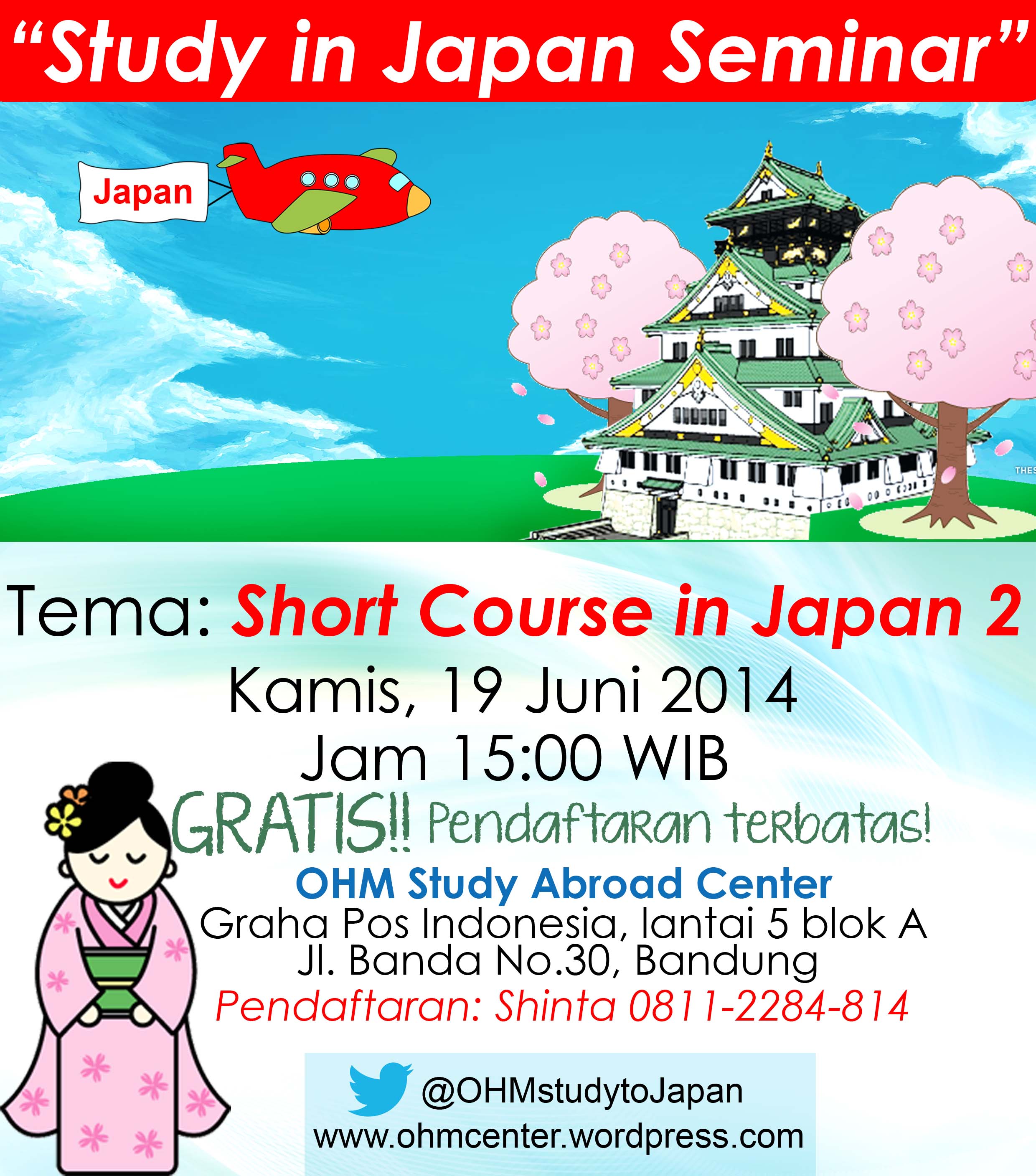 Study in Japan Seminar (Kamis, 19 Juni 2014)